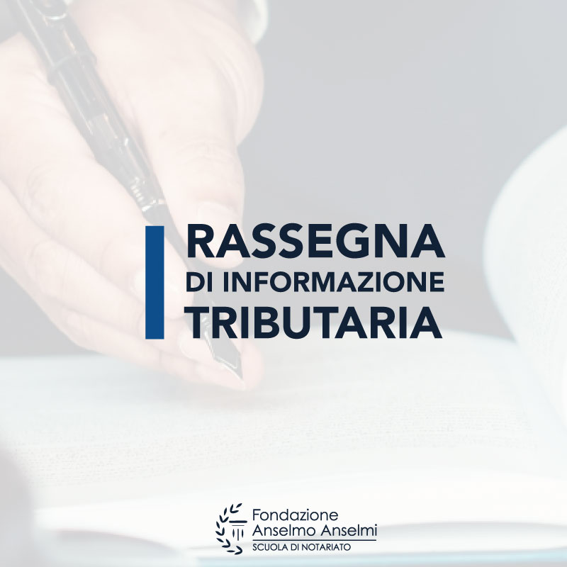 Rassegna di informazione tributaria 2026