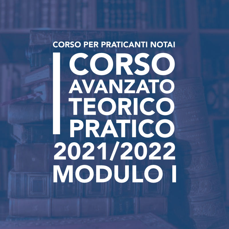 Corso Avanzato Teorico – Pratico 2021-2022 - I Modulo